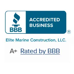 Elite Marine Construction accredited business A+ rated by BBB